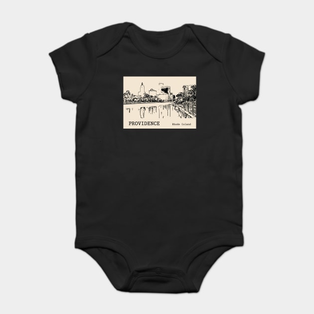 Providence Rhode Island Baby Bodysuit by Lakeric